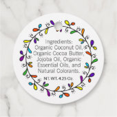 手作りの誇り レインボー アーティザン 両面タグ フェイバータグ (裏面)