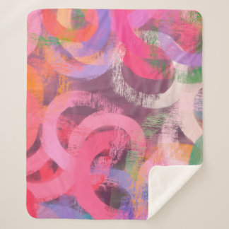 手作りの超現実的な抽象芸術パターン。モダン芸術的 シェルパブランケット