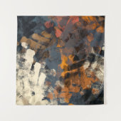 手作りの超現実的な抽象芸術パターン。モダン芸術的 タペストリー (正面(横))