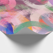手作りの超現実的な抽象芸術パターン。モダン芸術的 ラッピングペーパー (角)