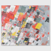 手作りの超現実的な抽象芸術パターン。モダン芸術的 ラッピングペーパー (フラット)