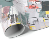 手作りの超現実的な抽象芸術パターン。モダン芸術的 ラッピングペーパー (ロールコーナー)