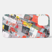 手作りの超現実的な抽象芸術パターン。モダン芸術的 Case-Mate iPhoneケース (裏面 (横))