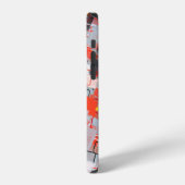 手作りの超現実的な抽象芸術パターン。モダン芸術的 iPhoneケース (左側面)