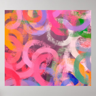 手作りの超現実的抽象芸術パターン。モダン芸術的 ポスター