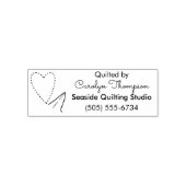 手作りの針と糸パーソナライズされた セルフインキングスタンプ (デザイン)