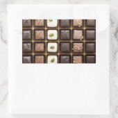 手作りの高級チョコレートを箱に 長方形シール (バッグ)