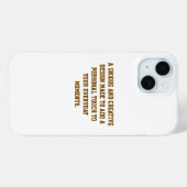 手作りのBarely There iPhone 15ケース Case-Mate iPhoneケース (裏面 (横))