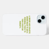 手作りのBarely There iPhone 15 Plusケース Case-Mate iPhoneケース (裏面 (横))