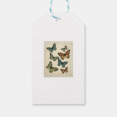 手作りのTを持つ蝶のティー ギフトタグ (裏面)