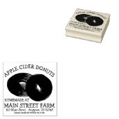 手作りアップルサイダードナッツドーナッツファームフレッシュ ラバースタンプ (押印)