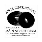 手作りアップルサイダードナッツドーナッツファームフレッシュ ラバースタンプ (インプリント)
