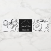 手作りアプリコットジャムラップラのまわりにベル ペットボトルラベル (シングルラベル)