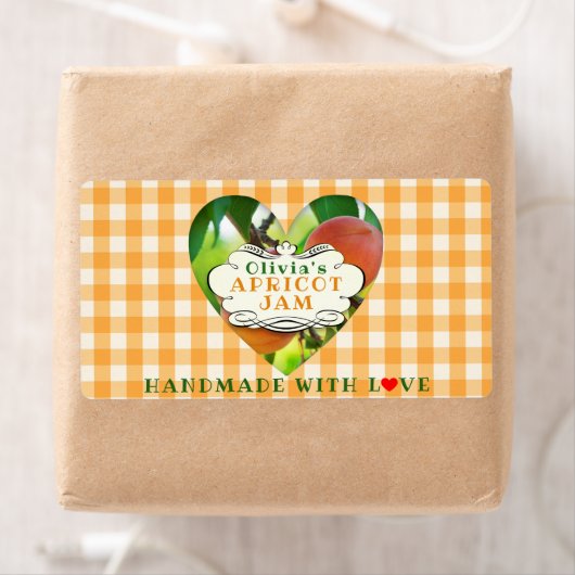 手作りアプリコットジャム ラベル (インサイチュ)