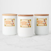 手作りアプリコットプレザース – ヴィンテージ フードラベル (ボトル)