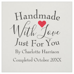 手作りアンカットキパーソナライズされたルト裁縫ラベル ファブリック