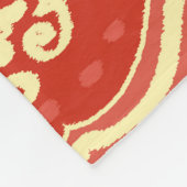 手作りイカット:エスニックボホ生地 フリースブランケット (角)