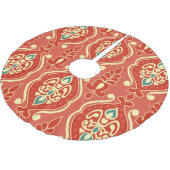 手作りイカット：エスニックボホ生地 ブラッシュドポリエステルツリースカート (アングル)