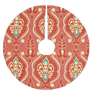 手作りイカット：エスニックボホ生地 ブラッシュドポリエステルツリースカート