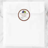 手作りイチジクのジャムまたは保存ラベルのカスタマイズ ラウンドシール (バッグ)