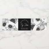 手作りイチジクのジャムラップラのまわりにベル ペットボトルラベル (シングルラベル)