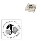 手作りイチジクジャムゼリーが缶詰のイチジクを保存 ラバースタンプ (押印)