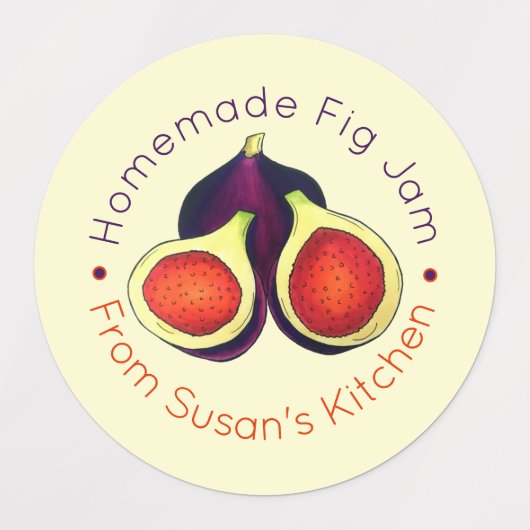 手作りイチジクジャムゼリーが缶詰のイチジクを保存 ラベル