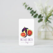 手作りイチジクジャムゼリーが缶詰のイチジクを保存 名刺 (スタンド正面)