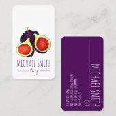 手作りイチジクジャムゼリーが缶詰のイチジクを保存 名刺 (正面/裏面)