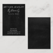 手作りイヤリングジュエリー製品表示カード 名刺 (正面/裏面)