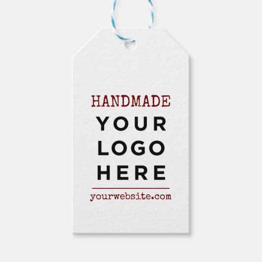 手作りウェブサイトビジネスロゴカスタム製品 ギフトタグ (正面)