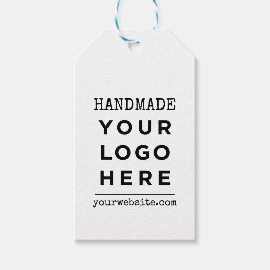 手作りウェブサイトビジネスロゴカスタム製品 ギフトタグ (正面)