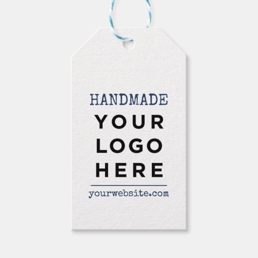 手作りウェブサイトビジネスロゴカスタム製品 ギフトタグ (正面)