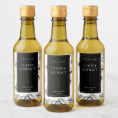 手作りエレガントコーヒー抽出ラベルのスケッチ ワインラベル (ボトル)