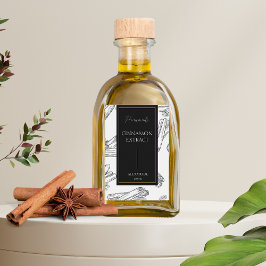 手作りエレガントシナモンエクスポルトラベルのスケッチ ワインラベル