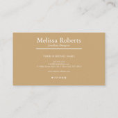 手作りエレガントジュエリーまたはジュエリー設計者 名刺 (裏面)