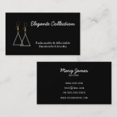 手作りエレガントジュエリーメーカーの名刺 名刺 (正面/裏面)