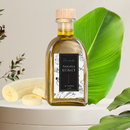 手作りエレガントバナナ抽出ラベルのスケッチ ワインラベル