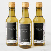 手作りエレガントヘーゼルナット抽出ラベルをスケッチ ワインラベル (ボトル)