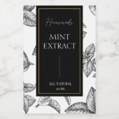 手作りエレガントミント抽出ラベルのスケッチ ワインラベル (シングルラベル)