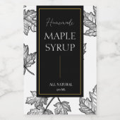 手作りエレガントメープルシロップのラベルをスケッチ ワインラベル (シングルラベル)