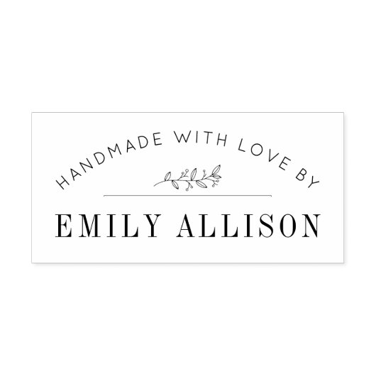 手作りエレガント植物編集可能 セルフインキングスタンプ (デザイン)