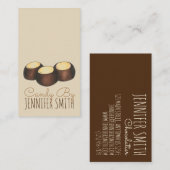 手作りオハイオ・バッキーピーナッツバターキャンディー 名刺 (正面/裏面)