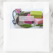 手作りオーガニックの天然石けんメーカー製品ラベル 長方形シール (バッグ)