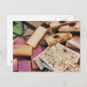 手作りオーガニックの石鹸 ポストカード (正面/裏面)