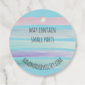 手作りカスタムの市場価格ラベル フェイバータグ (裏面)