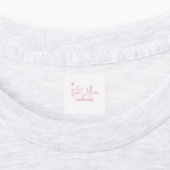 手作りカスタムアイテム用のピンクウェアのラベル ラベル (貼付)