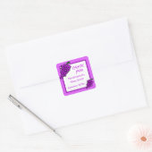 手作りカスタムグレープジャムのラベル スクエアシール (封筒)