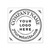 手作りカスタムビジネスのロゴラウンド ラバースタンプ (インプリント)