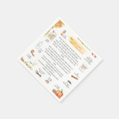 手作りカボチャパイ | 感謝祭の友情 スタンダードカクテルナプキン (角)